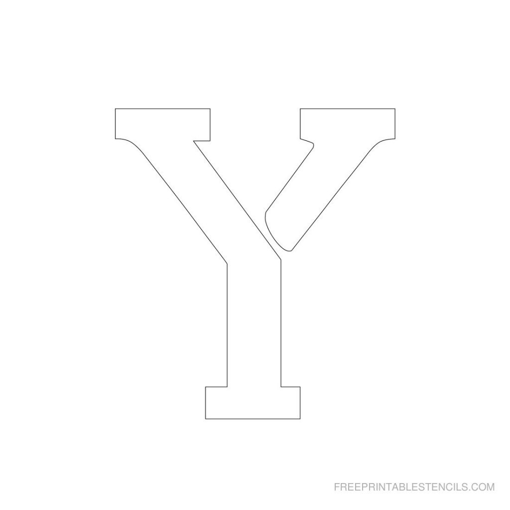 1 Free Printable 3 Inch Letter Stencils A Z