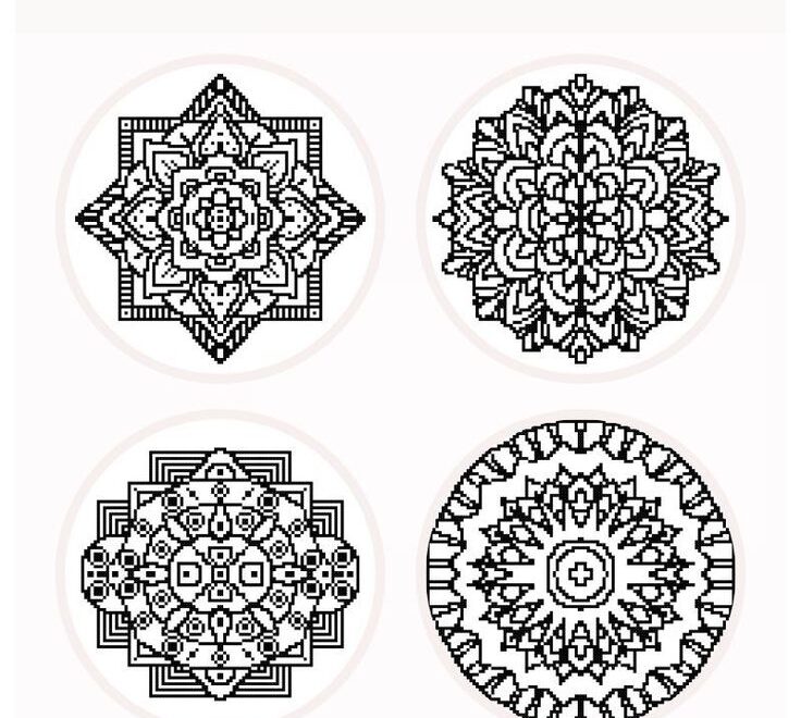 10 FREE Mandala Cross Stitch Patterns Craft With Cartwright
