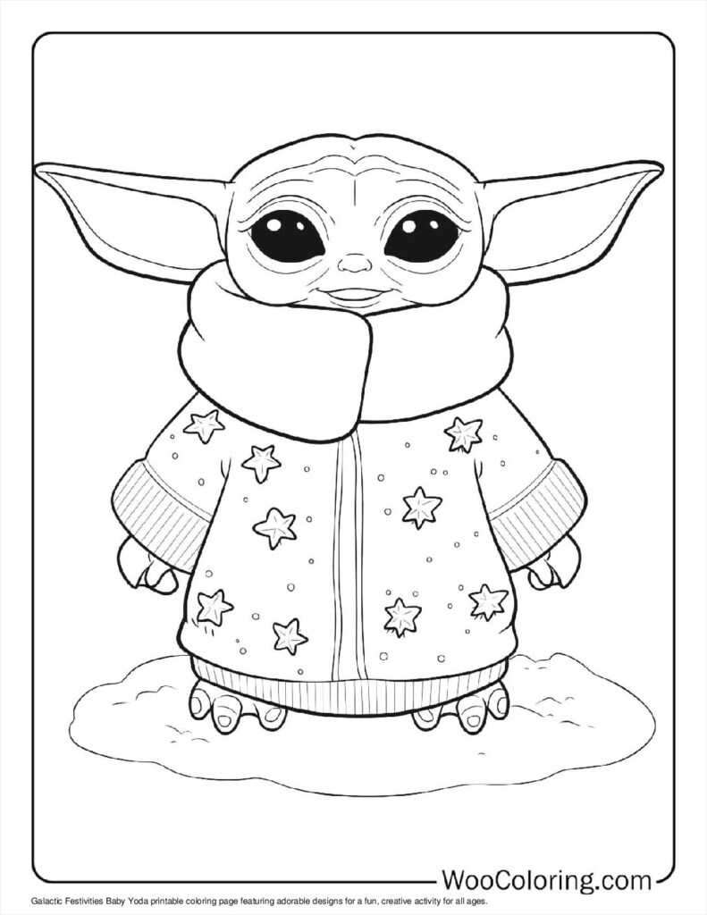 Baby Yoda Coloring Pages Free Printable