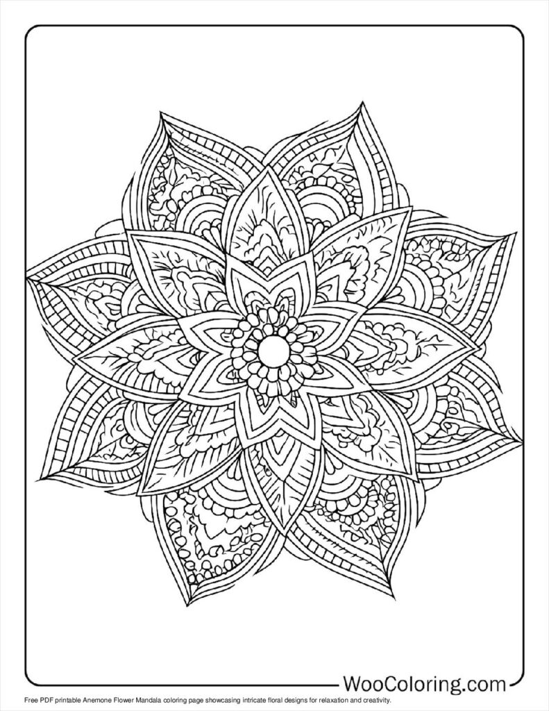 Free Printable Sand Mandala Coloring Pages For Adults