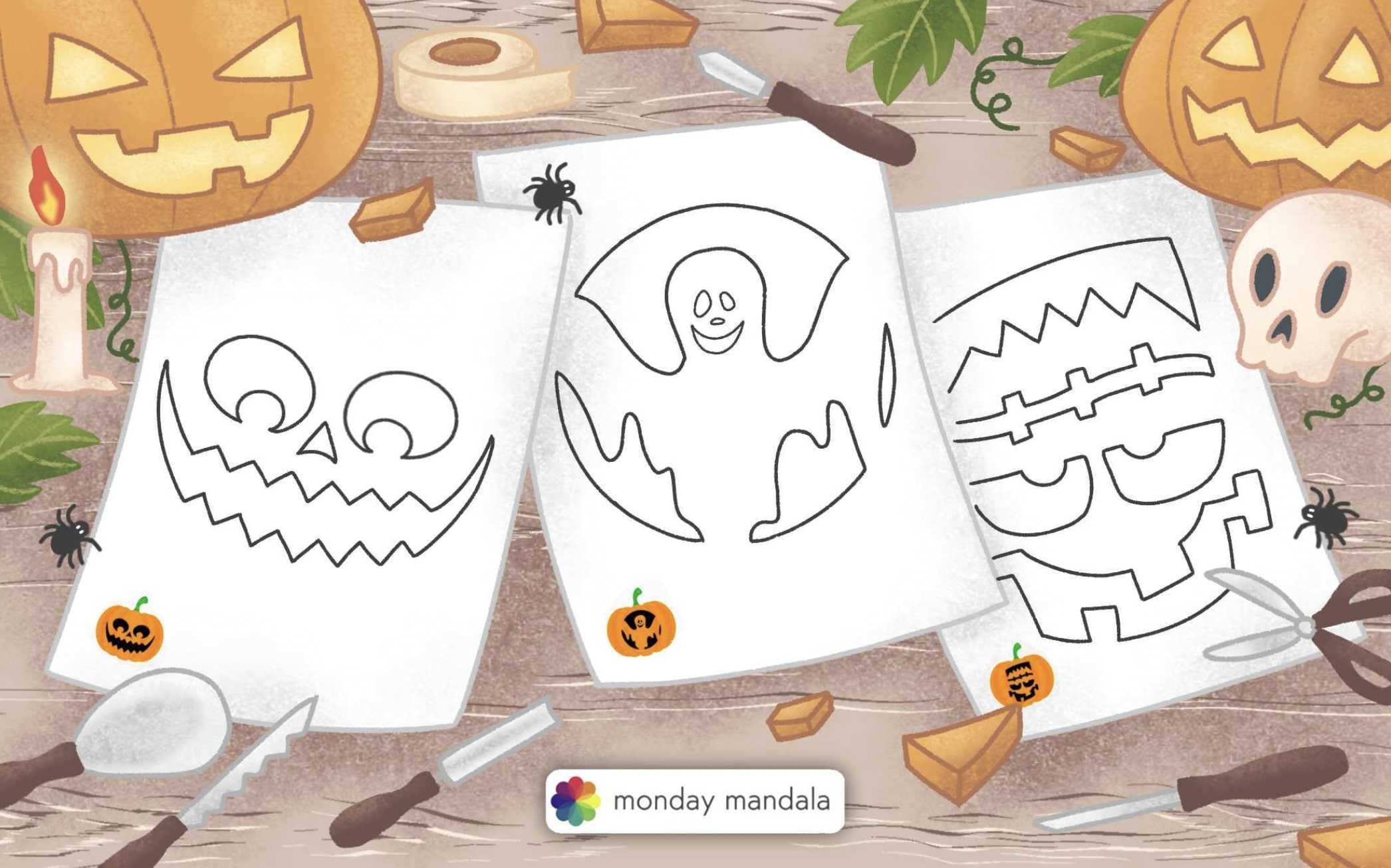 Free Printable Pumpkin Patterns Stencil Carving Download