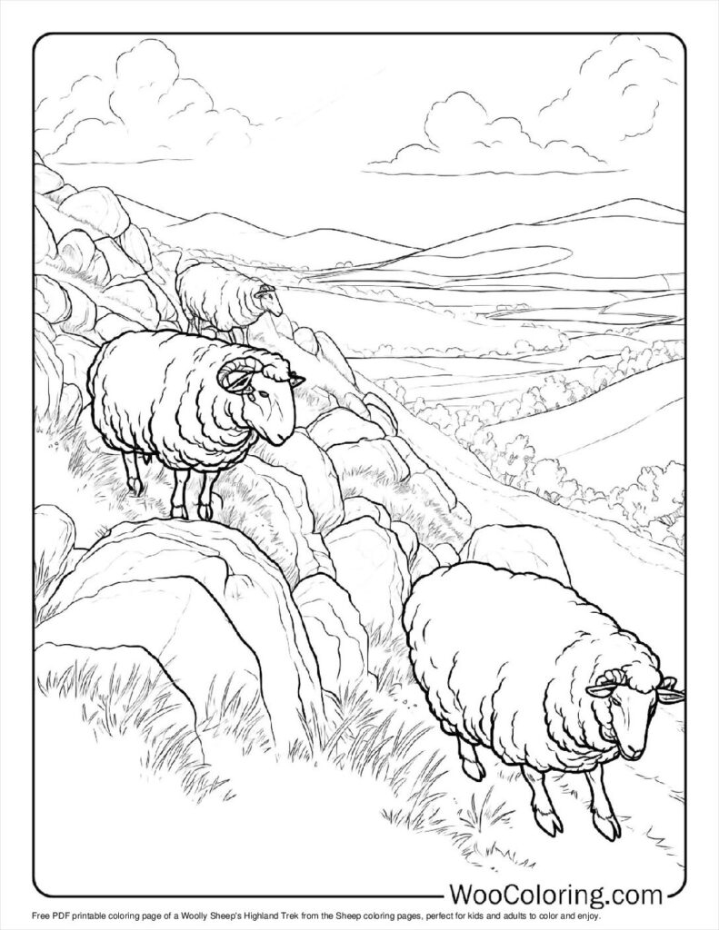 100 Sheep Coloring Pages Free PDF To Print Woo Coloring