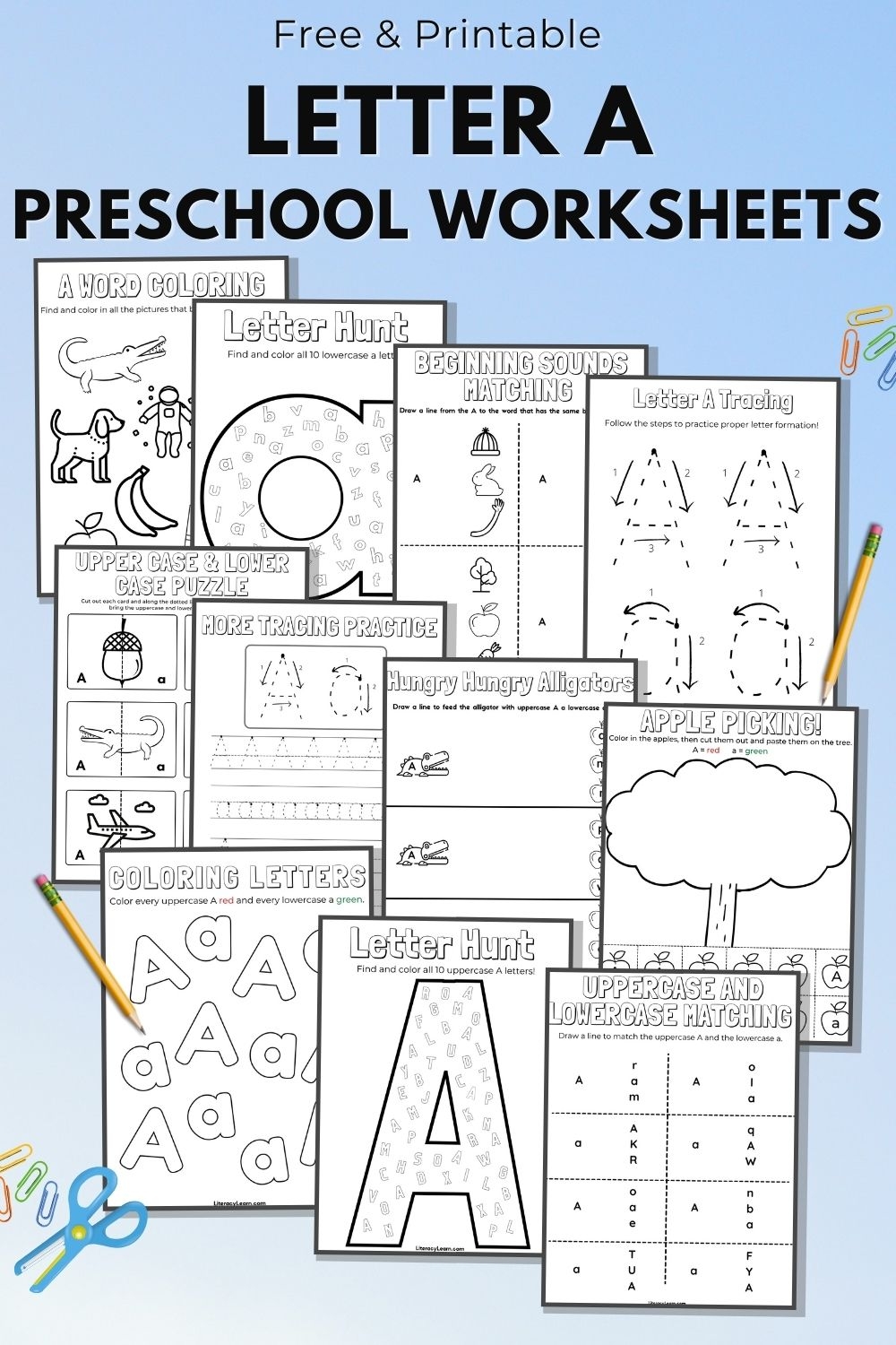 A Preschool Printable Worksheets