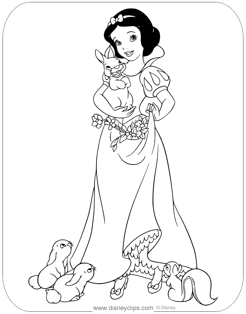 Snow White Printable Coloring Pages