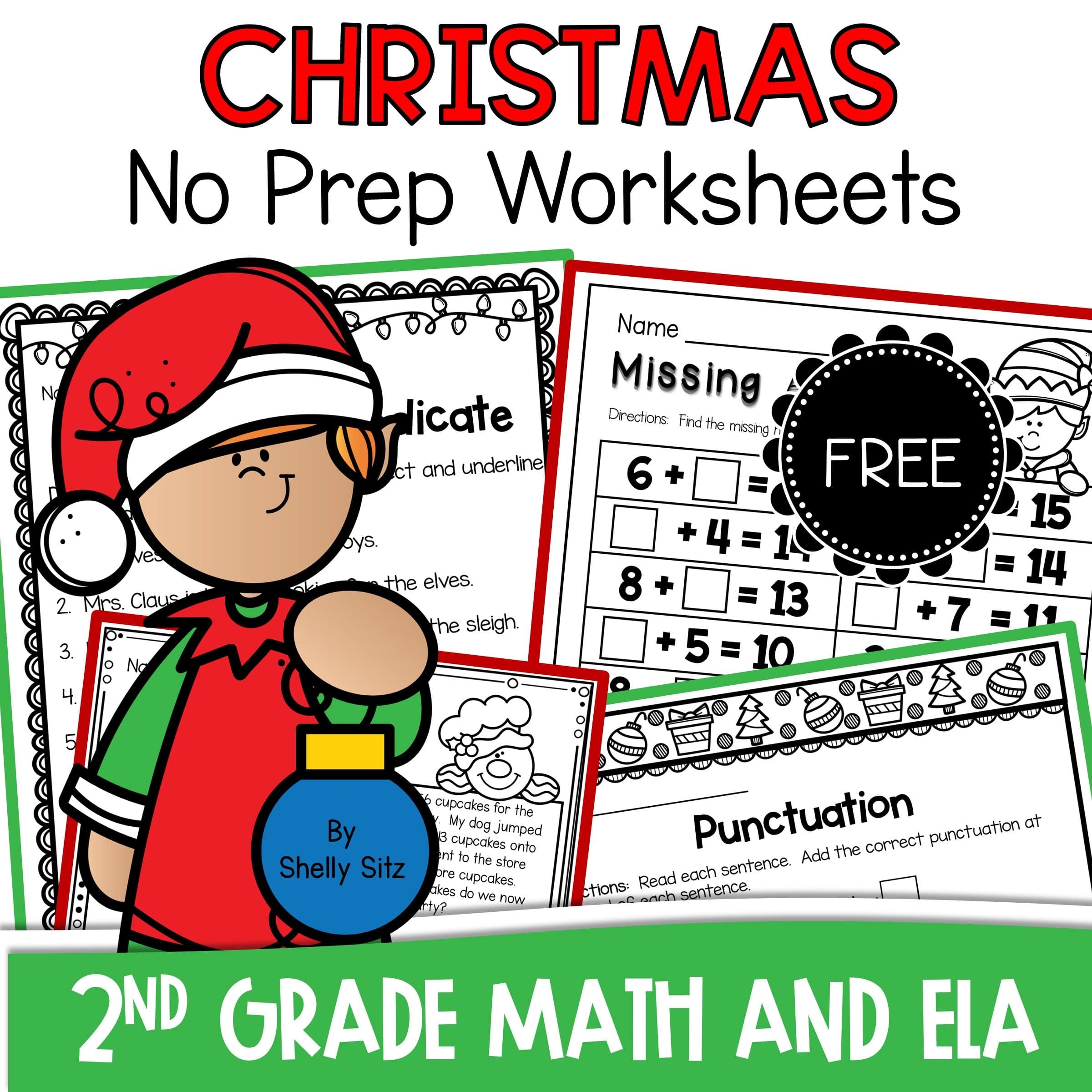 Free Christmas Printables For Second Grade