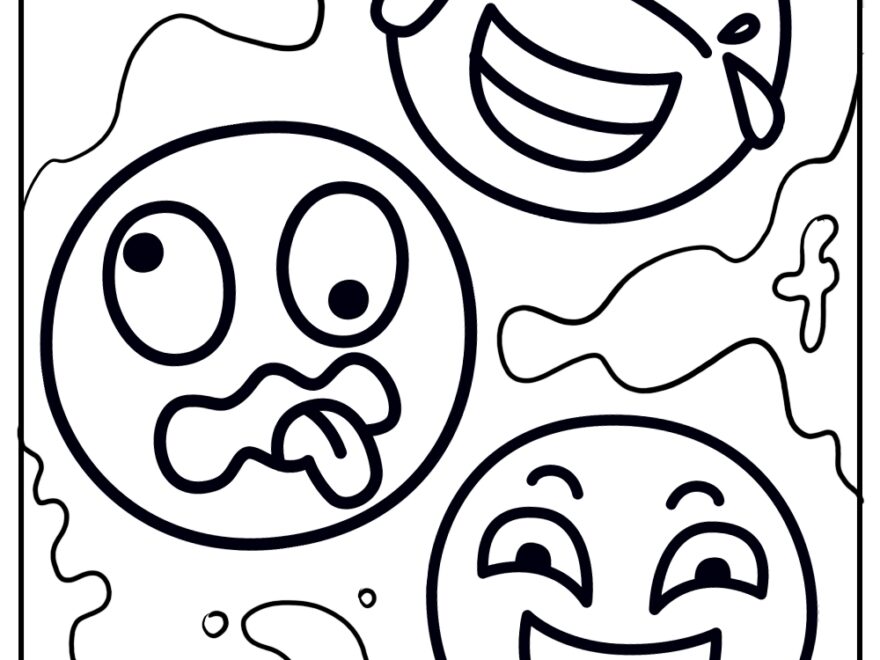 15 Emoji Coloring Pages Free Printable PDFs For Kids