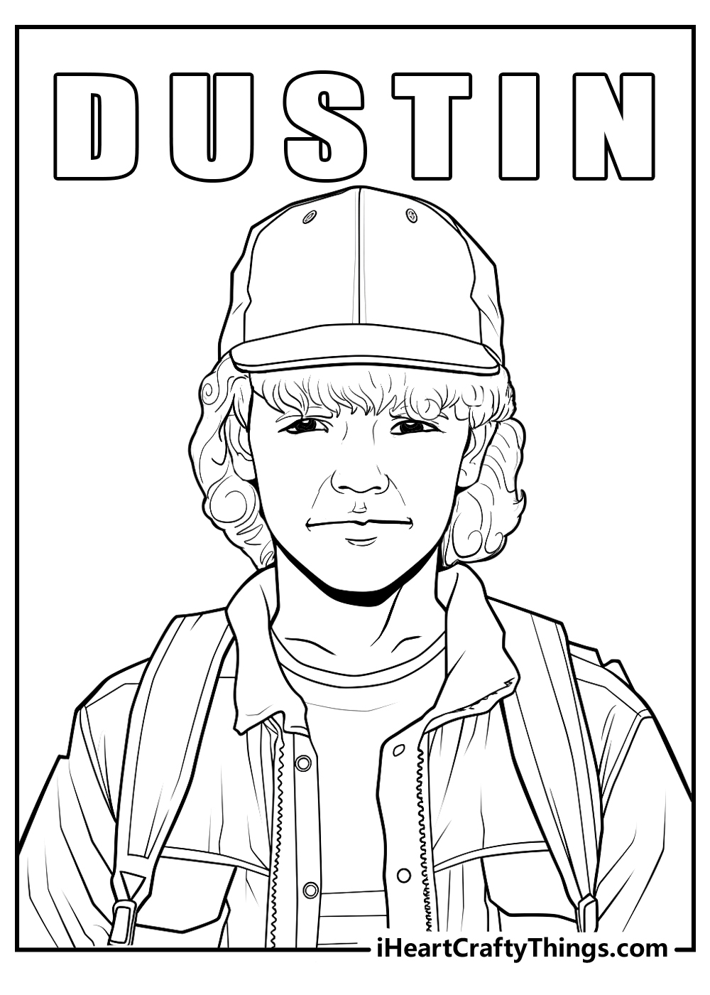 Stranger Things Free Printables Color Page