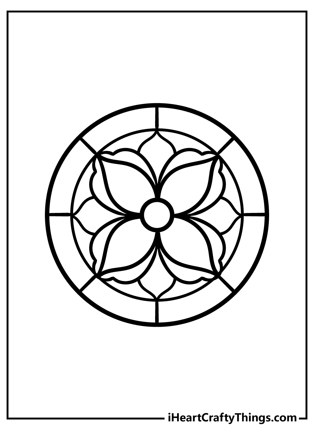 Free Easy Printable Stained Glass Patterns