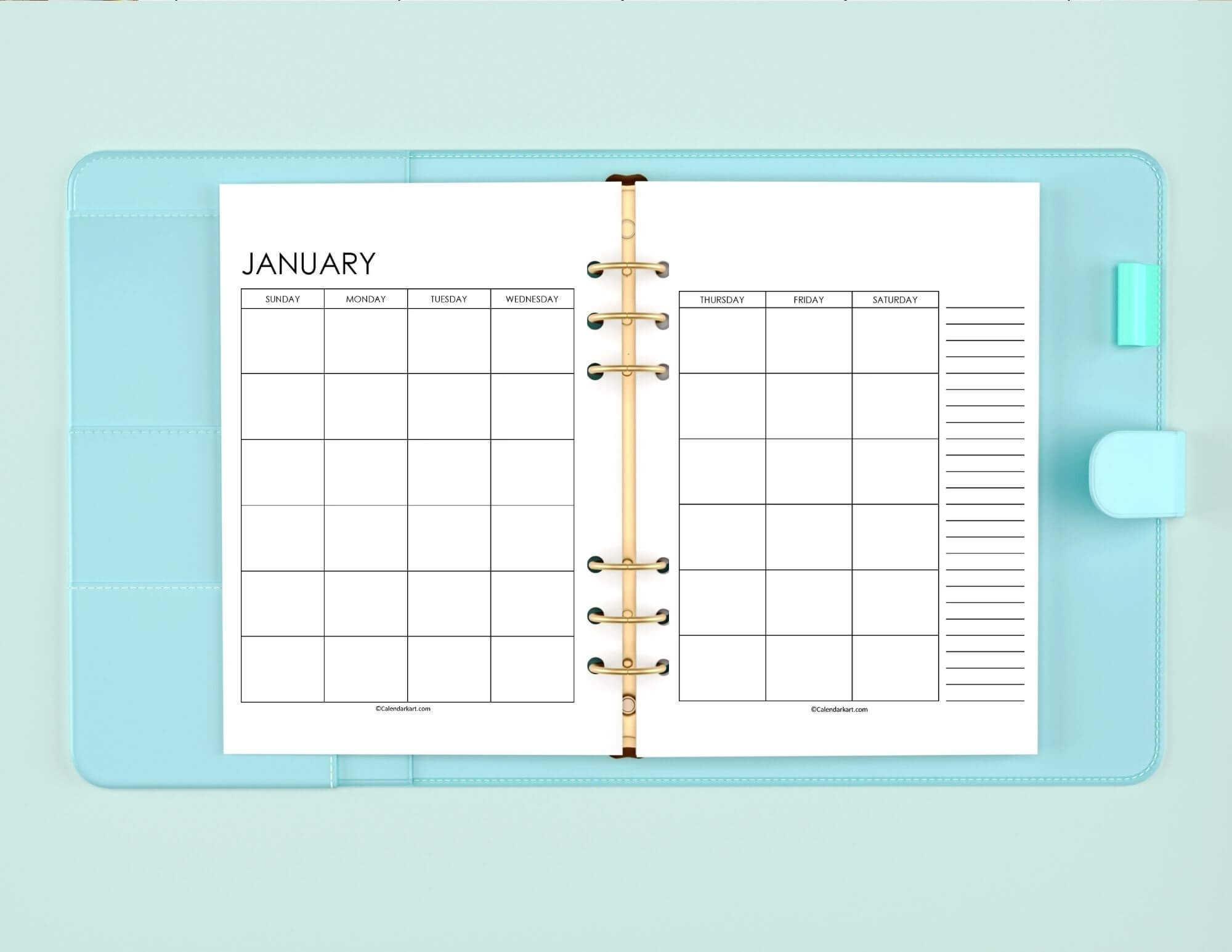 2 Page Monthly Calendars 2024 And Undated Versions CalendarKart