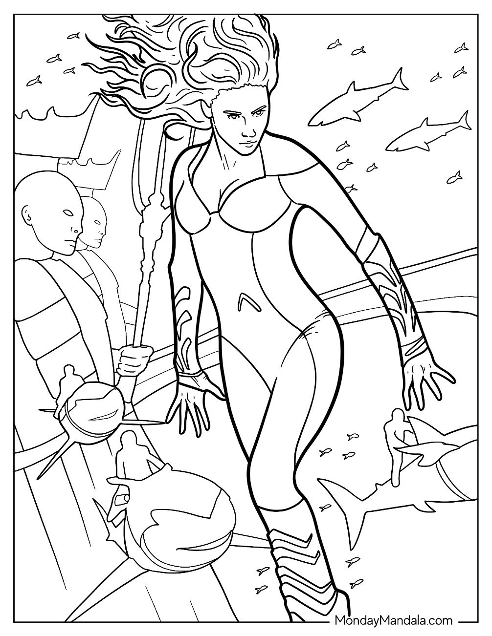 20 Aquaman Coloring Pages Free PDF Printables 
