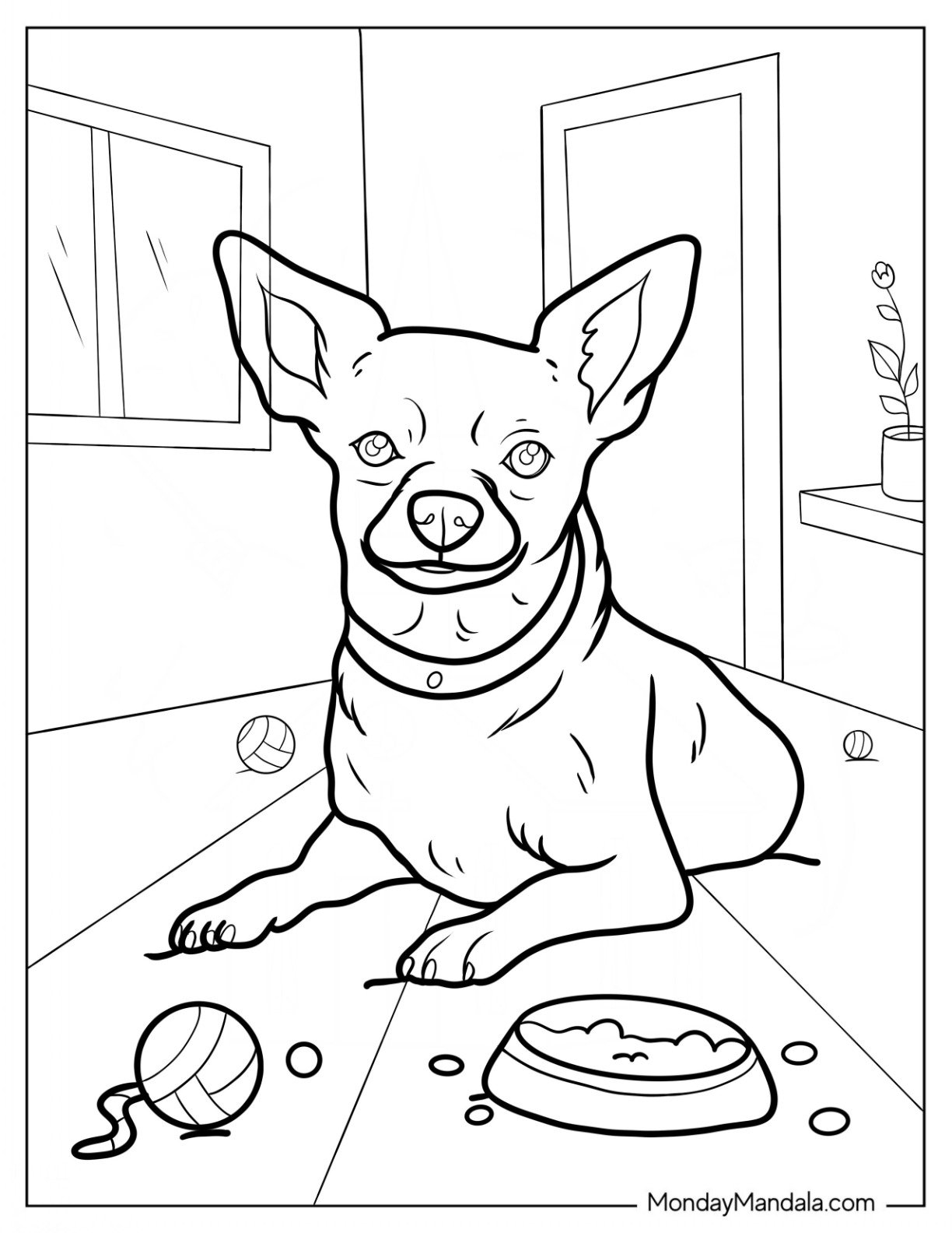 20 Chihuahua Coloring Pages Free PDF Printables 