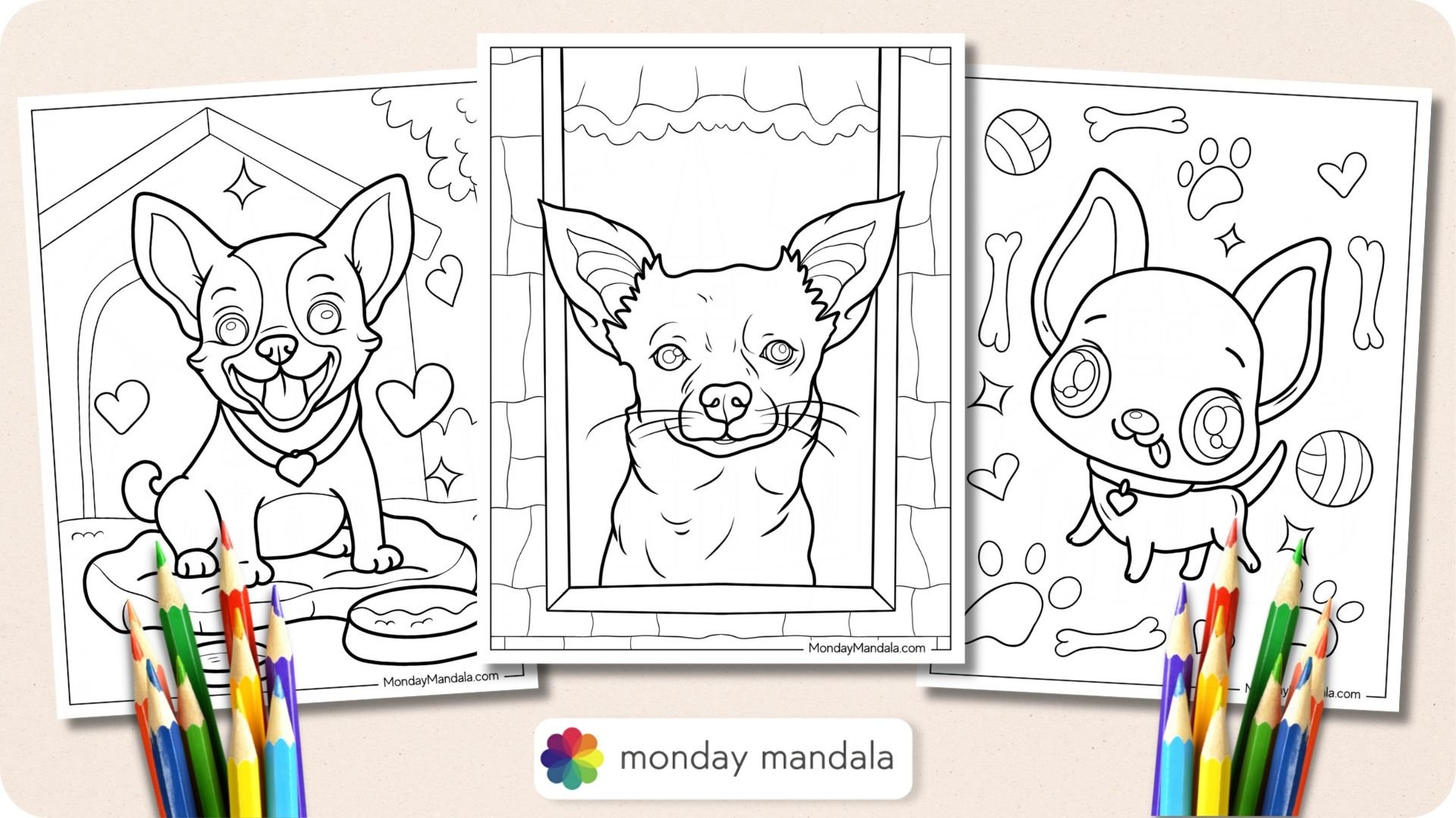 20 Chihuahua Coloring Pages Free PDF Printables 
