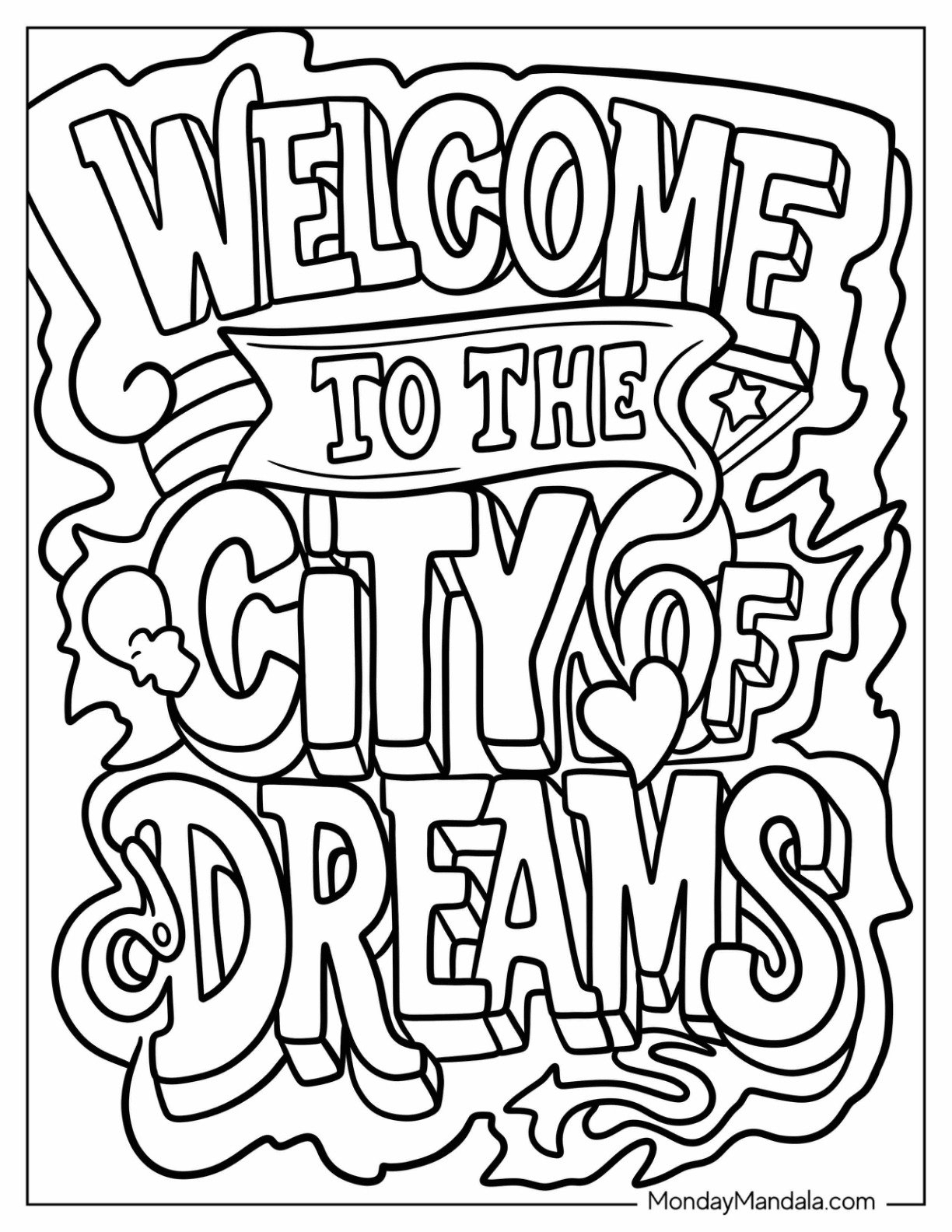 20 Graffiti Coloring Pages Free PDF Printables 