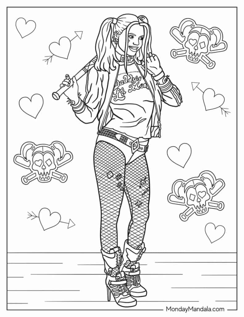 Free Printable Pin Up Coloring Pages For Adults