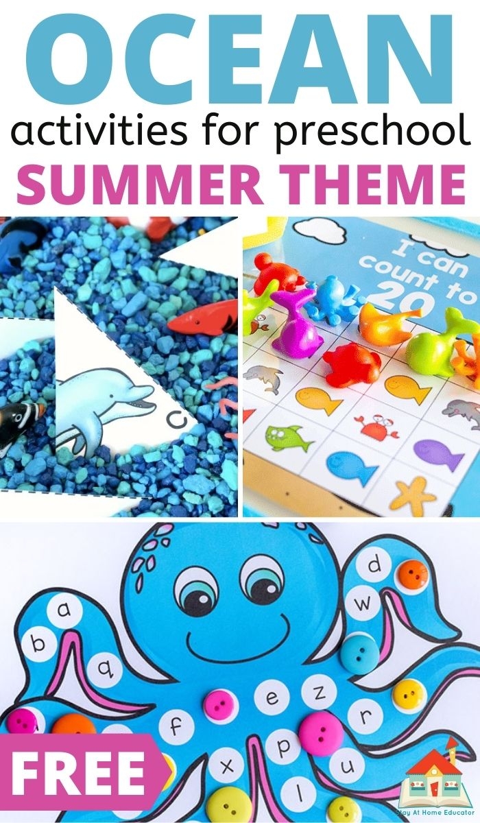 20 Ocean Printables For Preschoolers Stay At Home Educator
