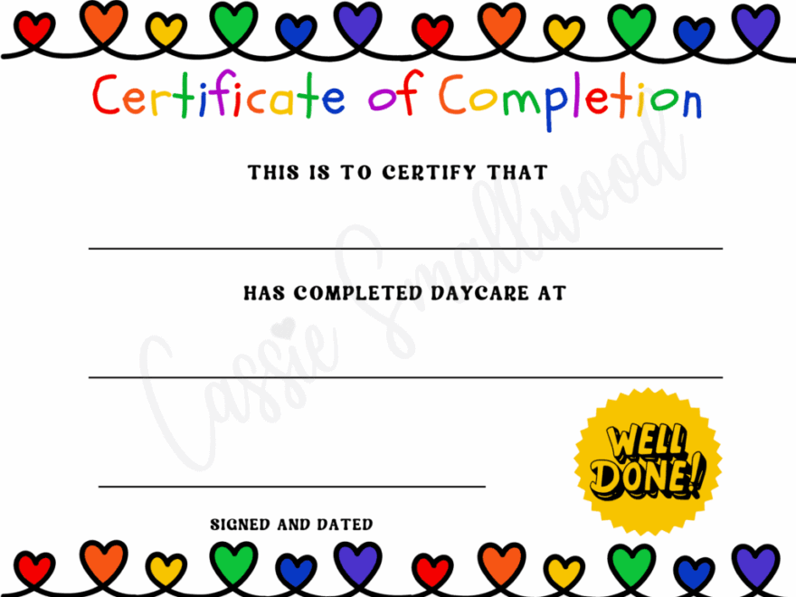 20 Preschool And Kindergarten Graduation Certificates FREE PRINTABLE Cassie Smallwood