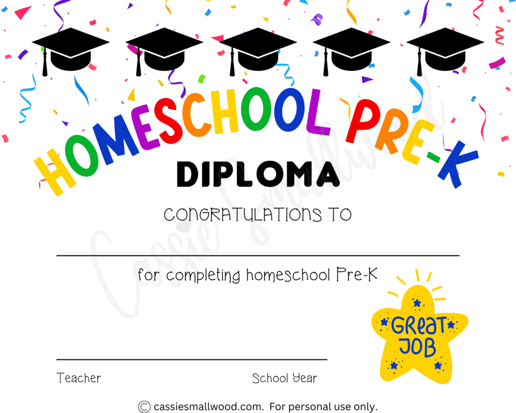 20 Preschool And Kindergarten Graduation Certificates FREE PRINTABLE Cassie Smallwood