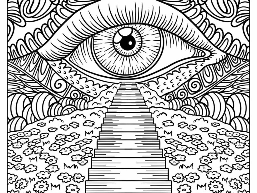 20 Trippy Coloring Pages Free PDF Printables