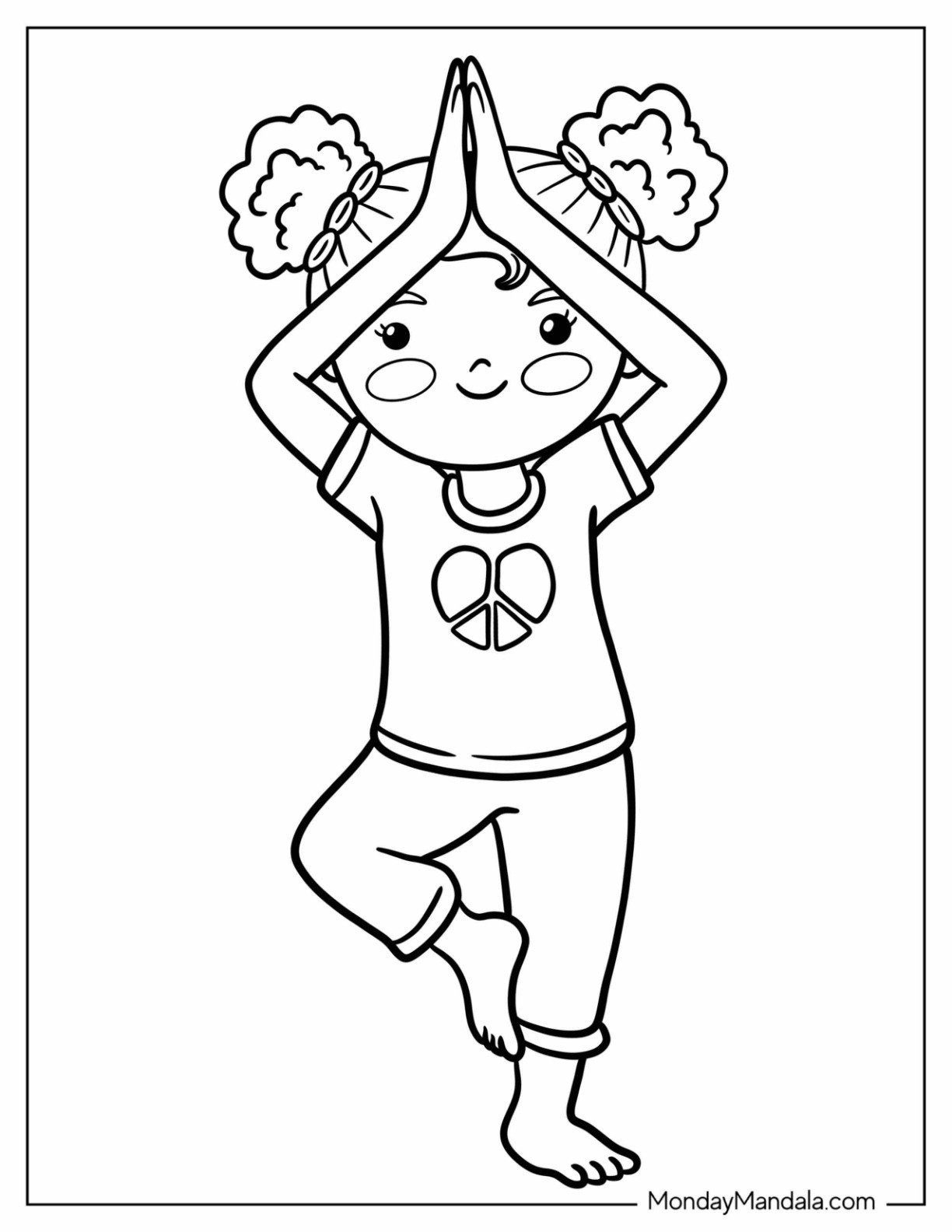 Free Printable Yoga Coloring Pages