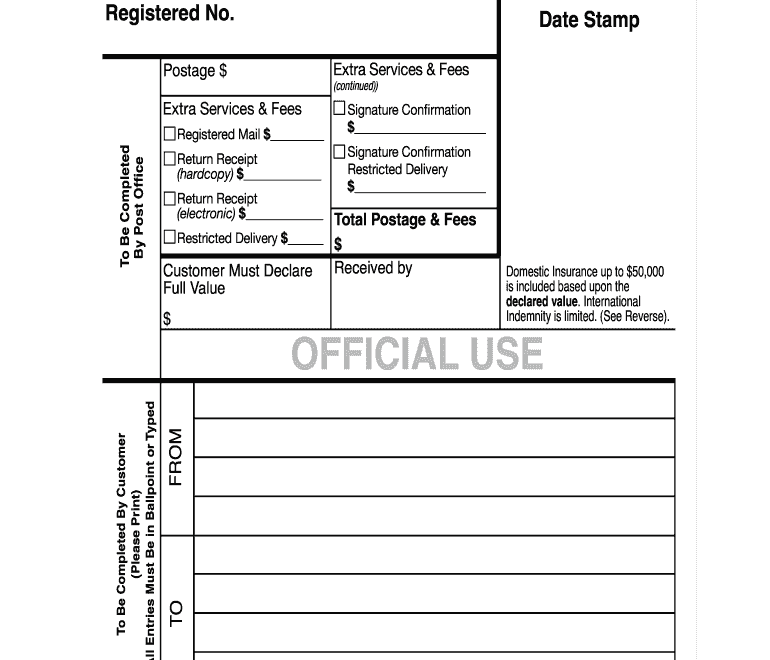 2015 2025 Form USPS PS 3806 Fill Online Printable Fillable Blank PdfFiller