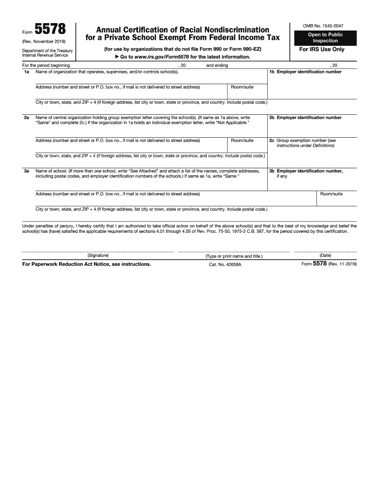 2019 2025 Form IRS 5578 Fill Online Printable Fillable Blank PdfFiller