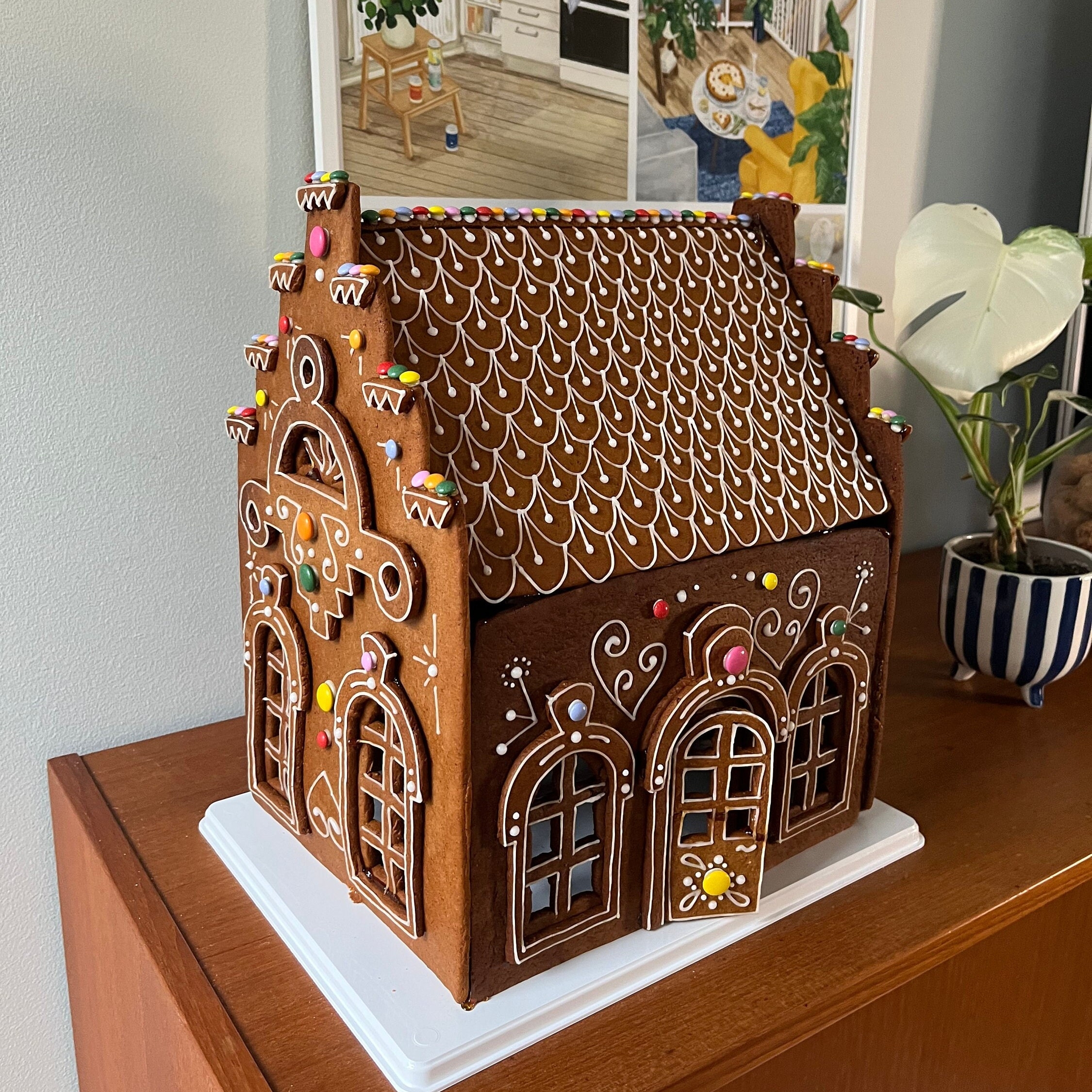 2023 Villa A4 Gingerbread House Template For A4 Paper europe And Australia Standard Size Paper Etsy