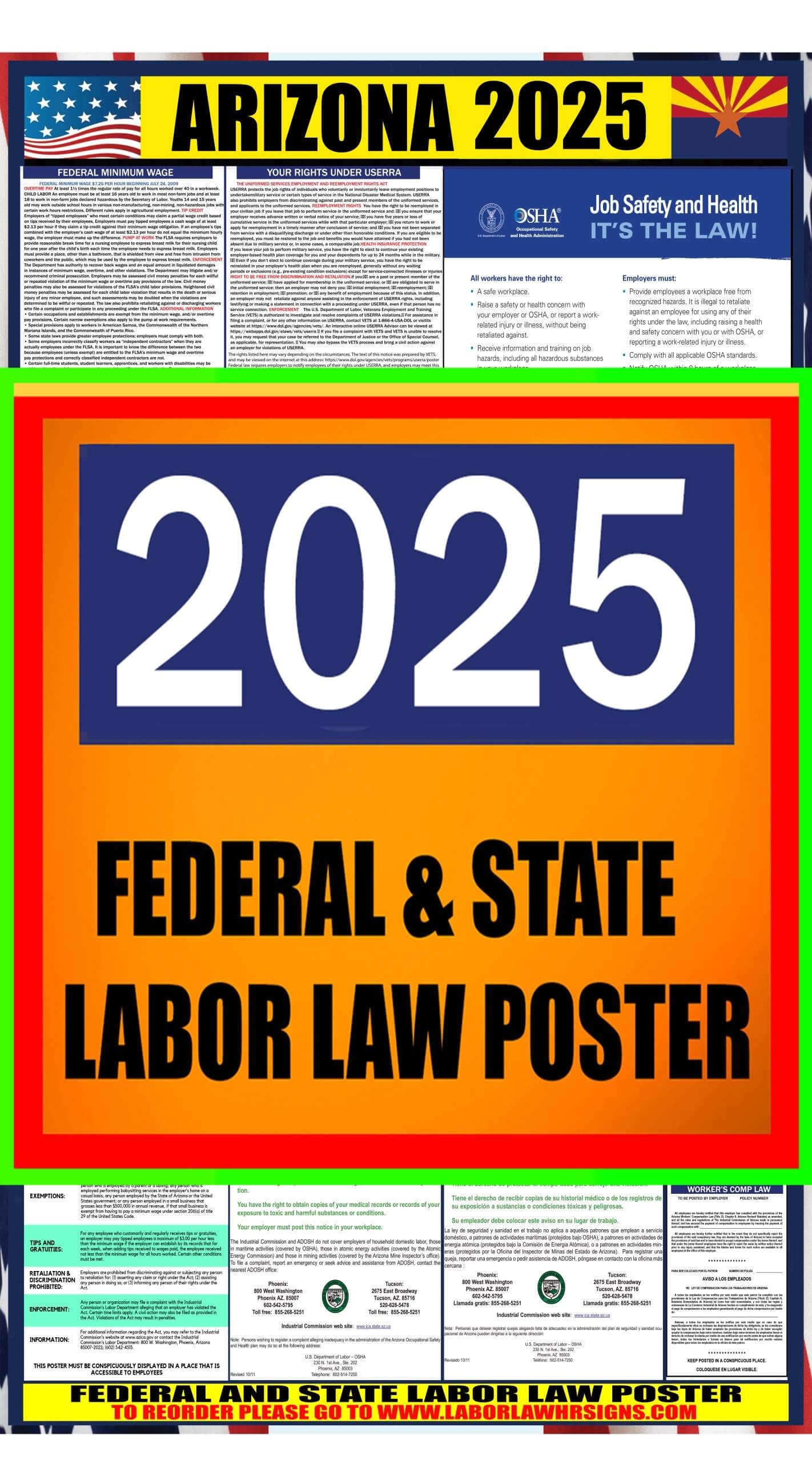 Federal Labor Law Posters 2025 Printable Free