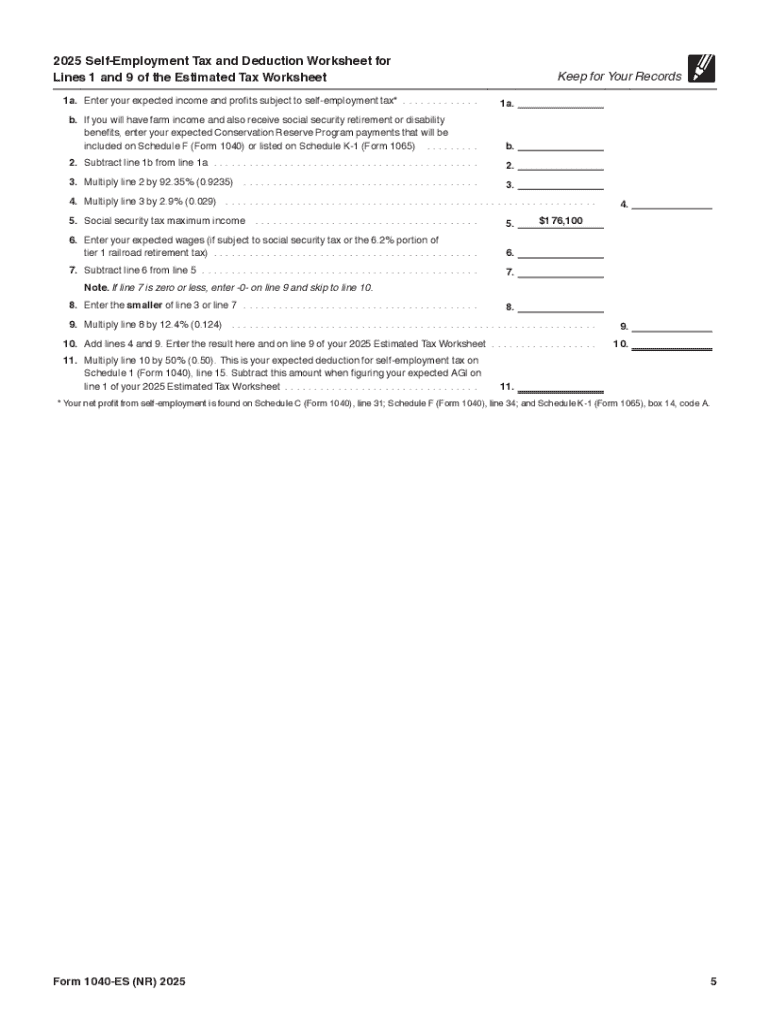 2025 1040 Tax Orum Printable