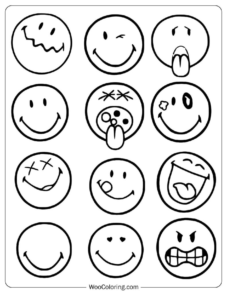 Printable Emojis To Color