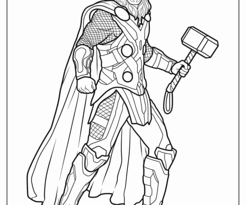24 Thor Coloring Pages Free PDF Printables