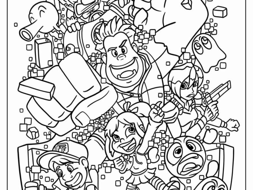 24 Wreck It Ralph Coloring Pages Free PDF Printables