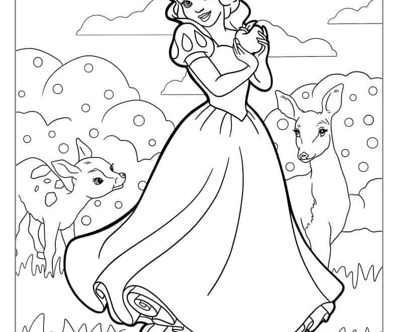 26 Snow White Coloring Pages Free PDF Printables