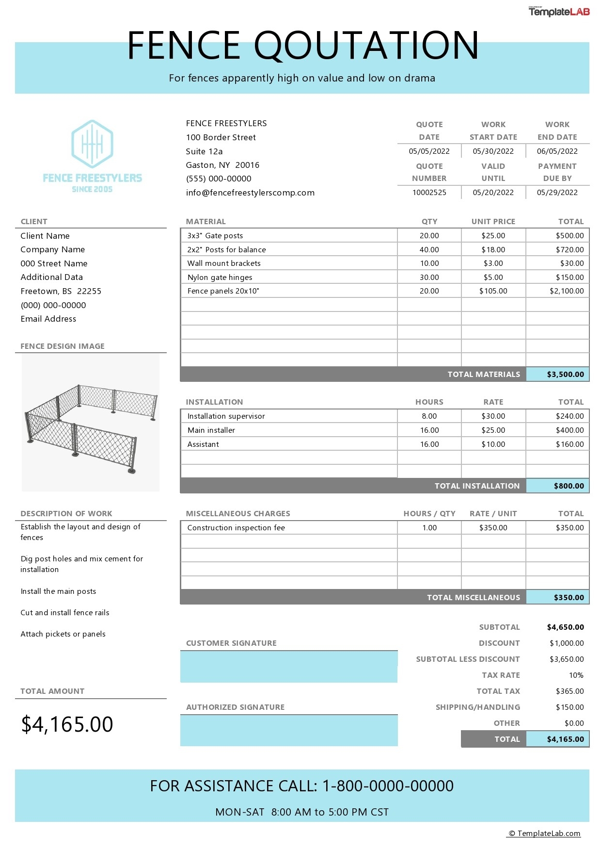 27 Professional Quote Templates 100 Free Download TemplateLab