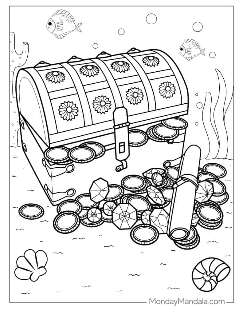 28 Pirate Coloring Pages Free PDF Printables 