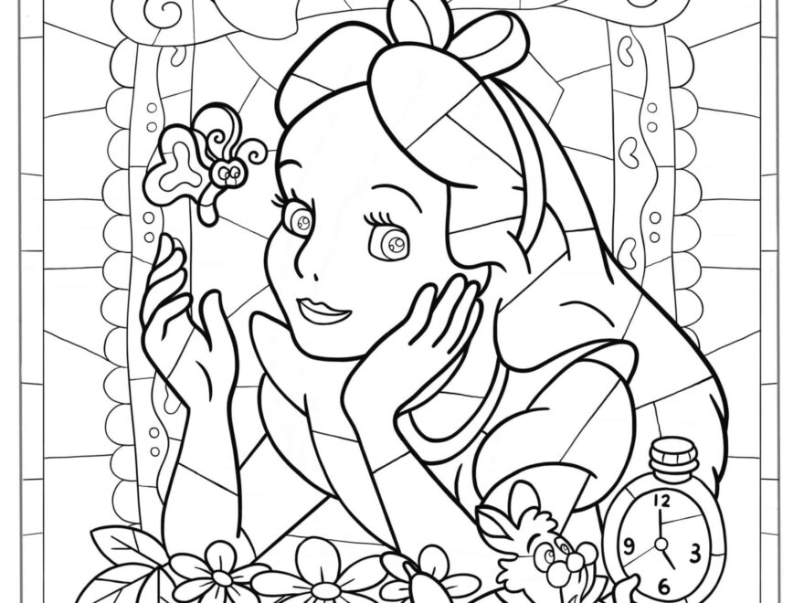 28 Stained Glass Coloring Pages Free PDF Printables