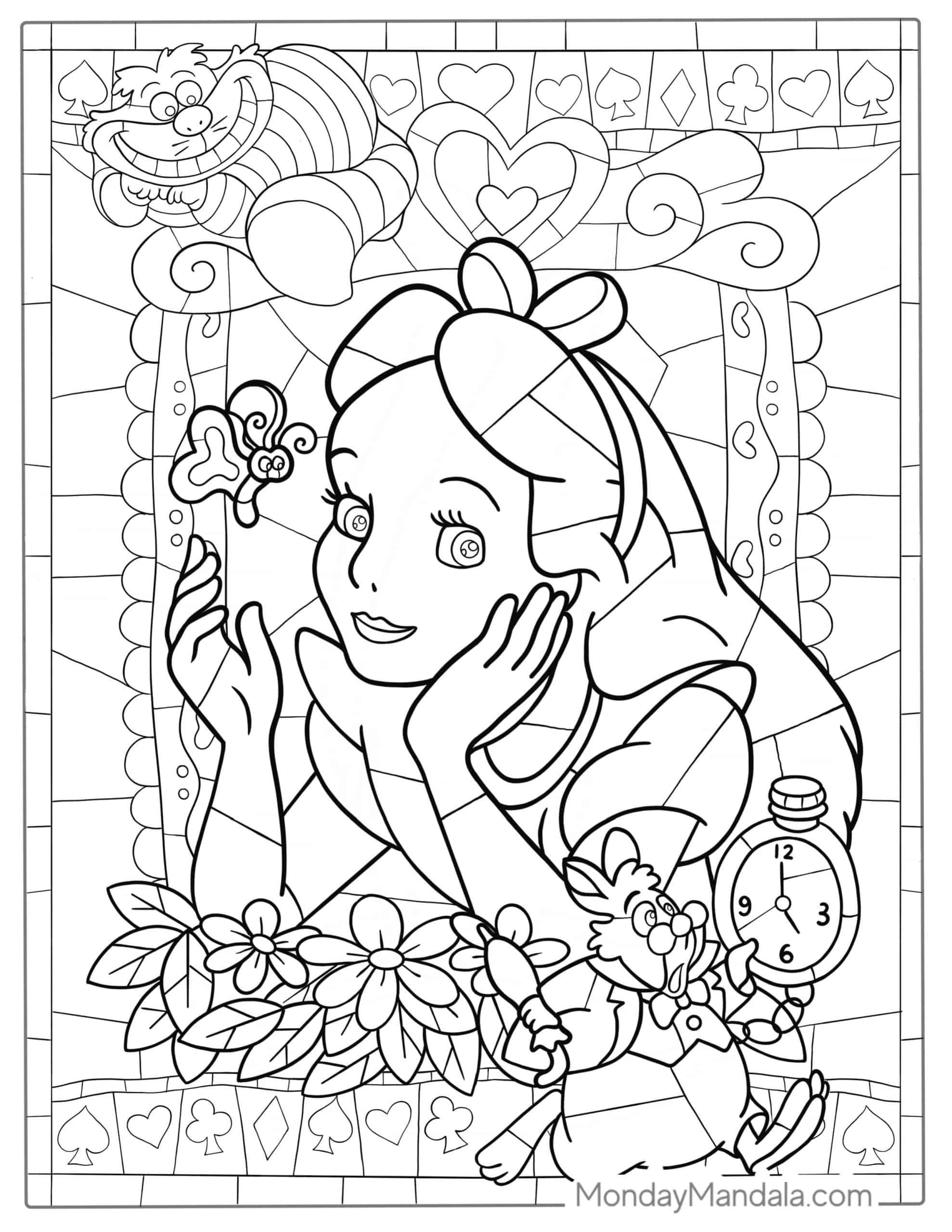 28 Stained Glass Coloring Pages Free PDF Printables 