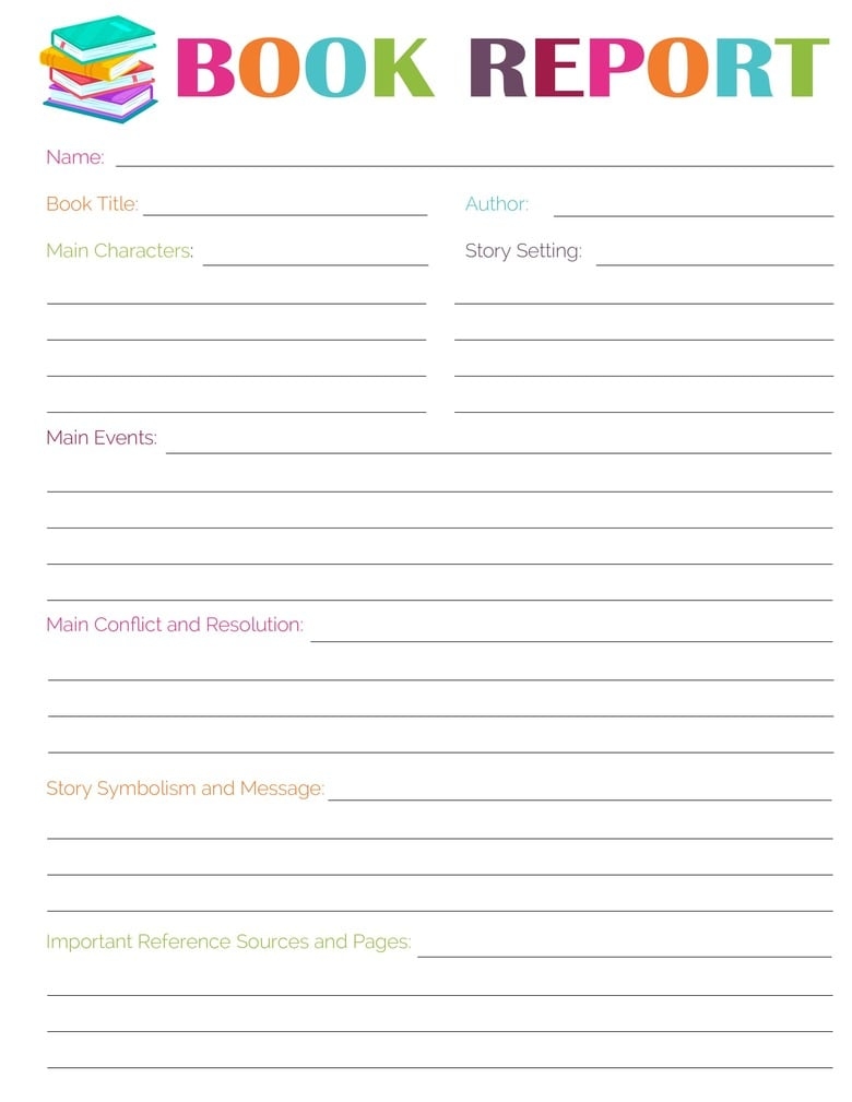 Free Printable Book Talk Form
