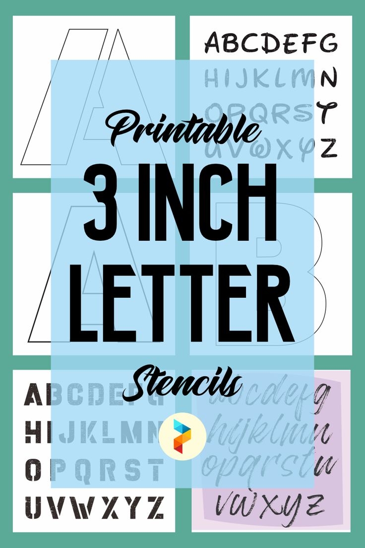 Free 3 Inch Letter Printable