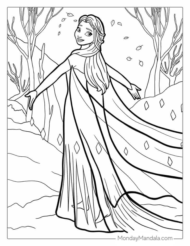 30 Frozen Coloring Pages Free PDF Printables 