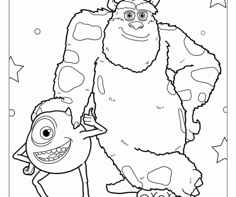 30 Monsters Inc Coloring Pages Free PDF Printables