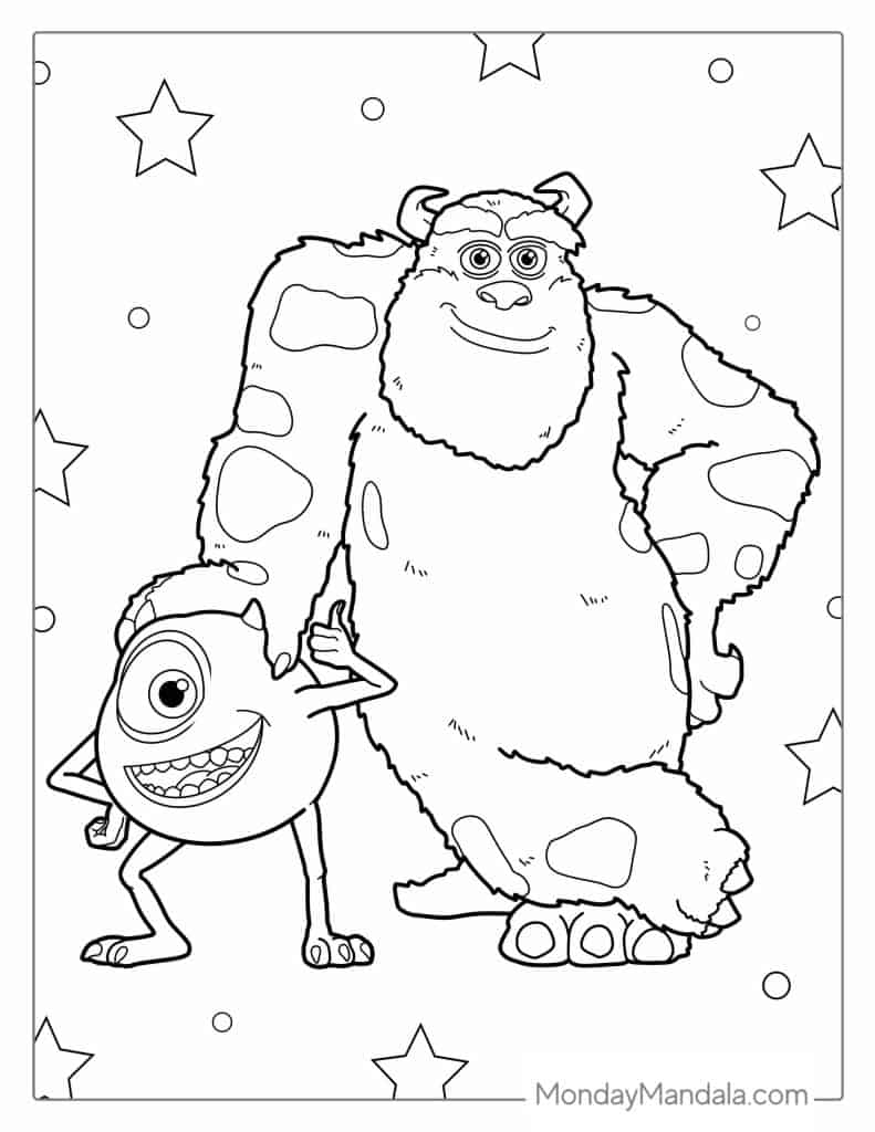 30 Monsters Inc Coloring Pages Free PDF Printables 