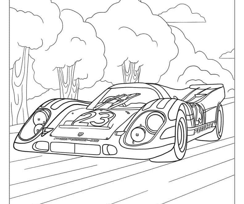 30 Race Car Coloring Pages Free PDF Printables
