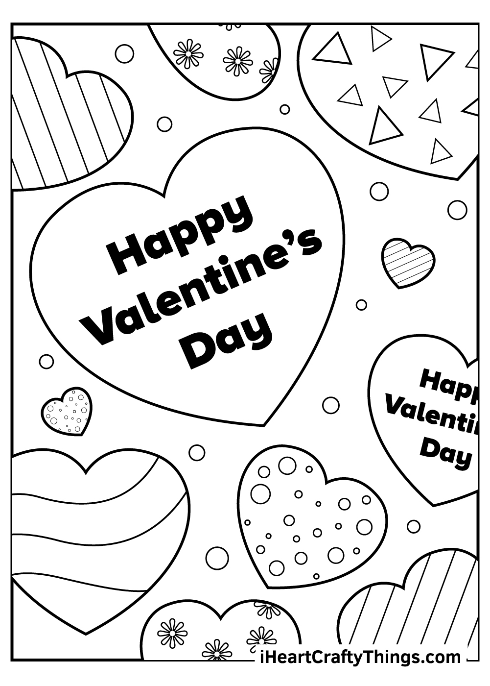 Free Valentines Printable Coloring Sheets