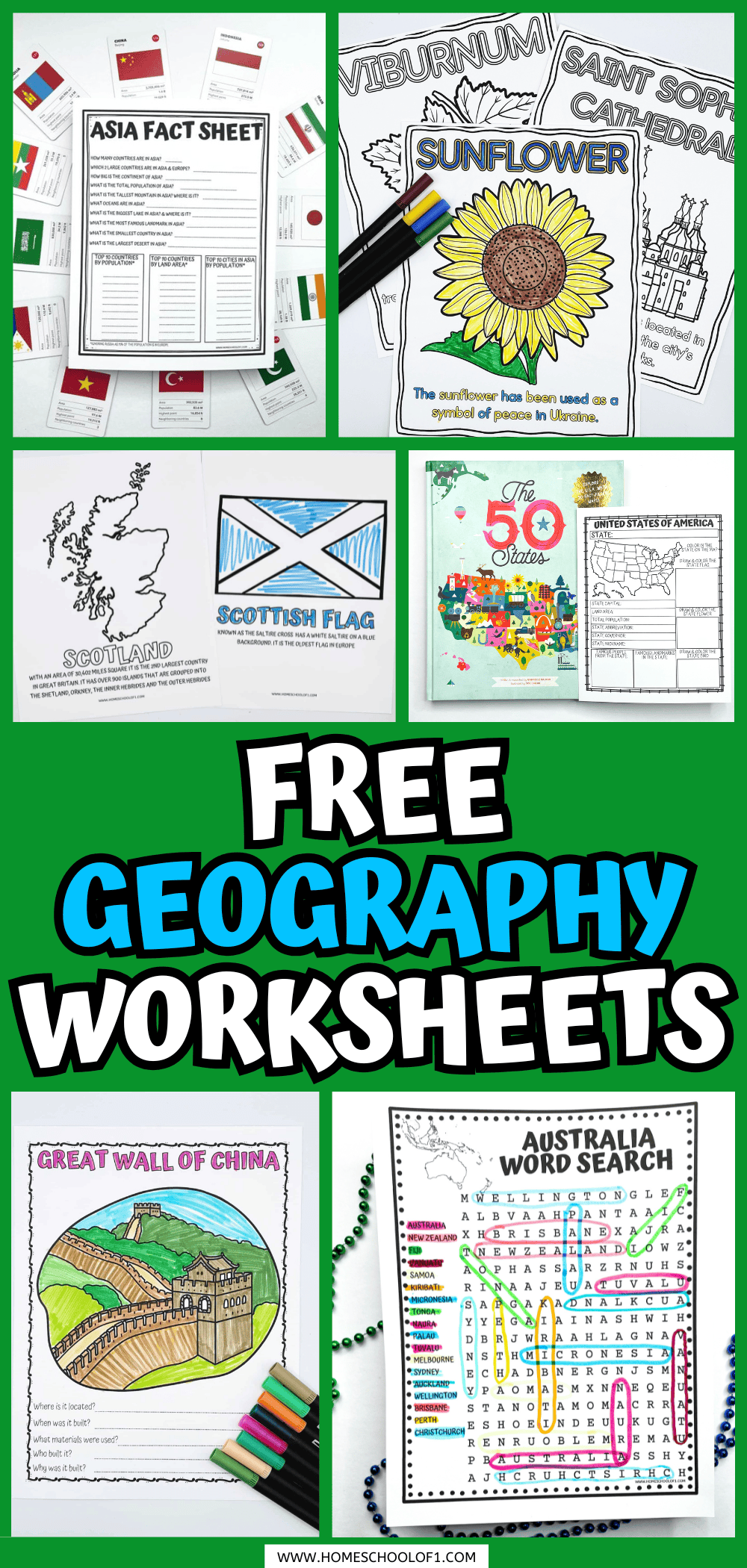 31 Free Geography Worksheets To Explore The World