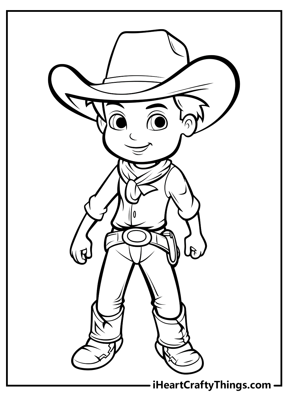 Printable Cowboy Coloring Pages