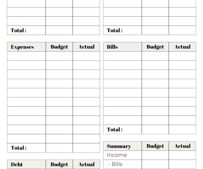 37 Budget Planners Trackers Cute Free Printables