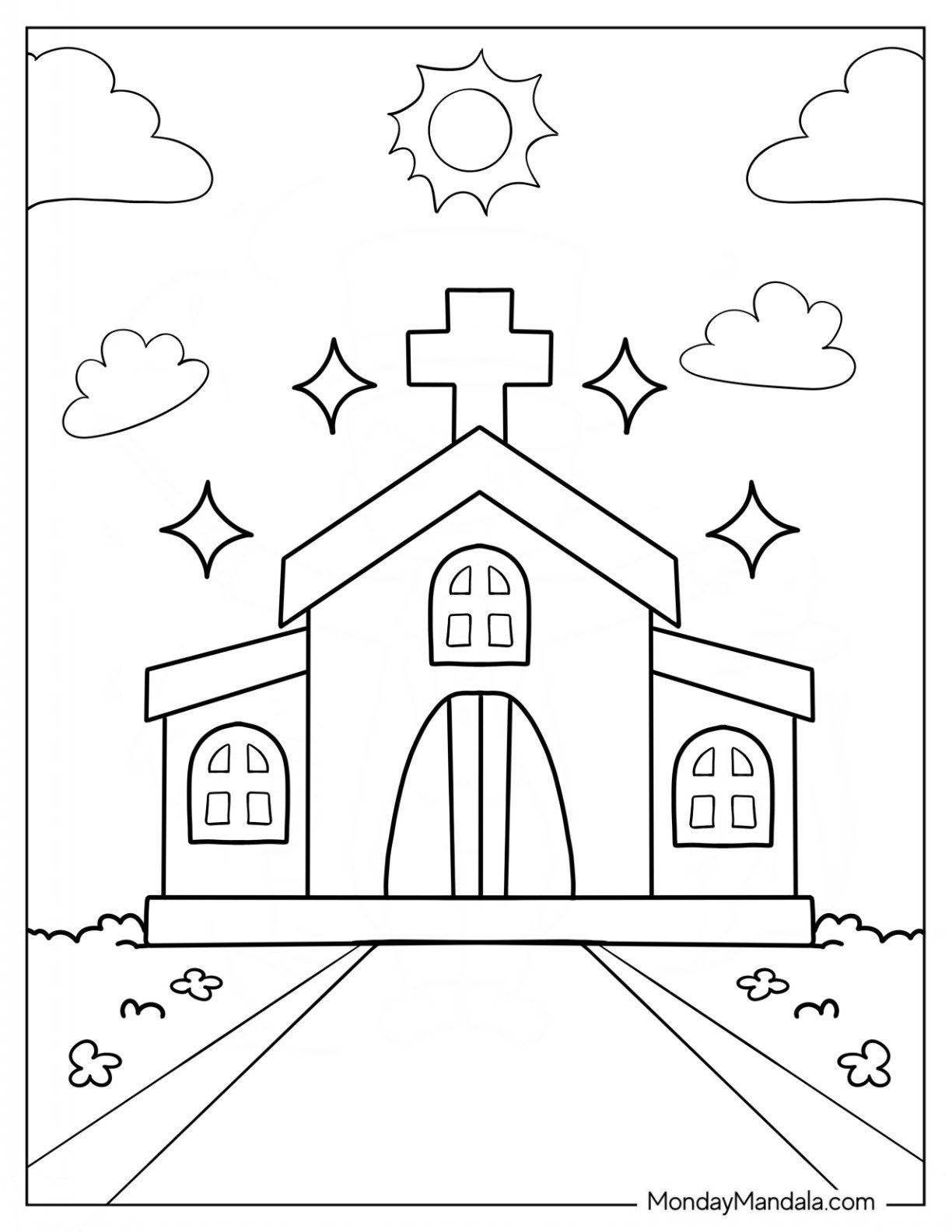 39 Church Coloring Pages Free PDF Printables 