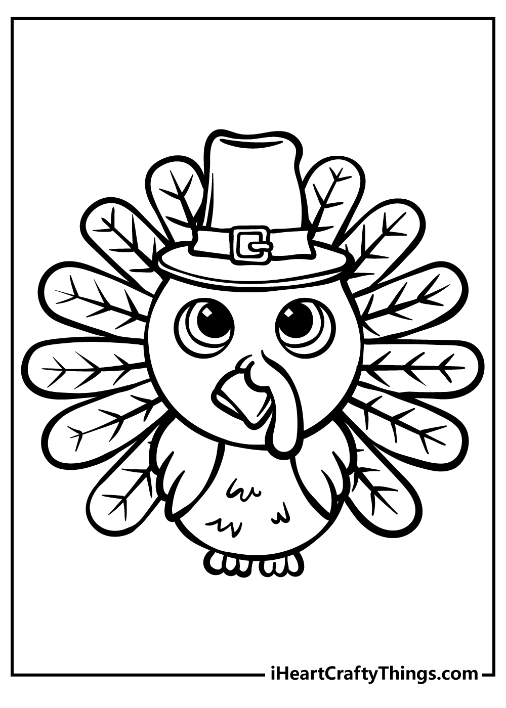 12 Turkey Coloring Pages Printable