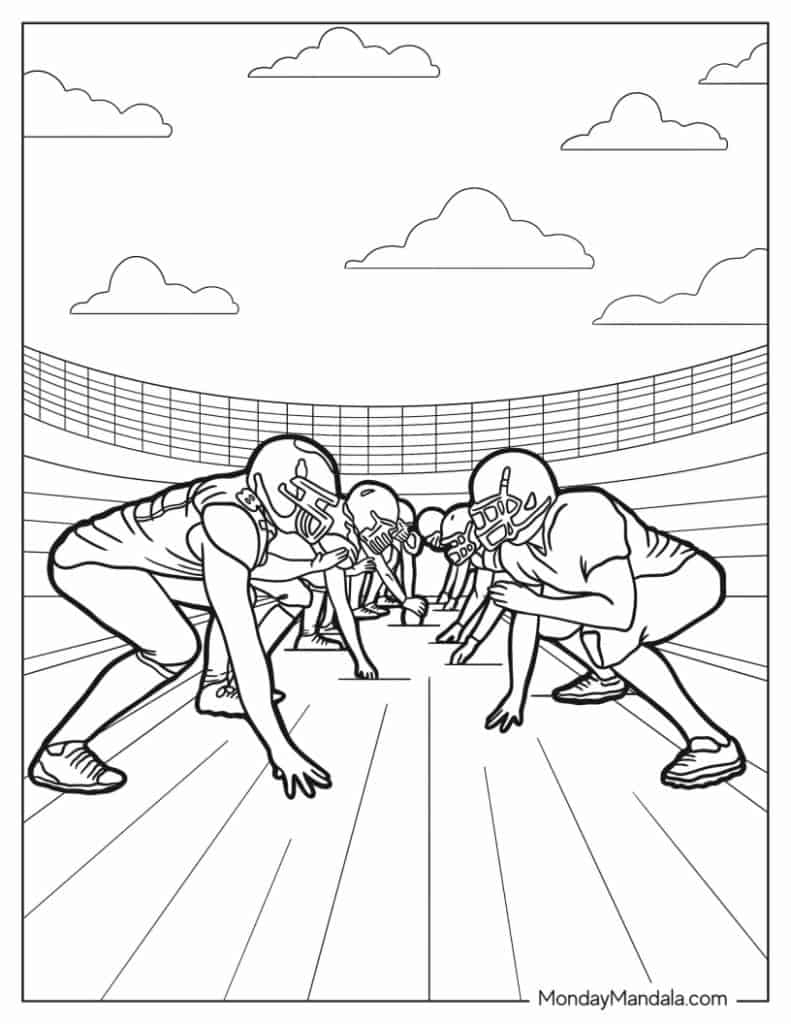 42 Football Coloring Pages Free PDF Printables 
