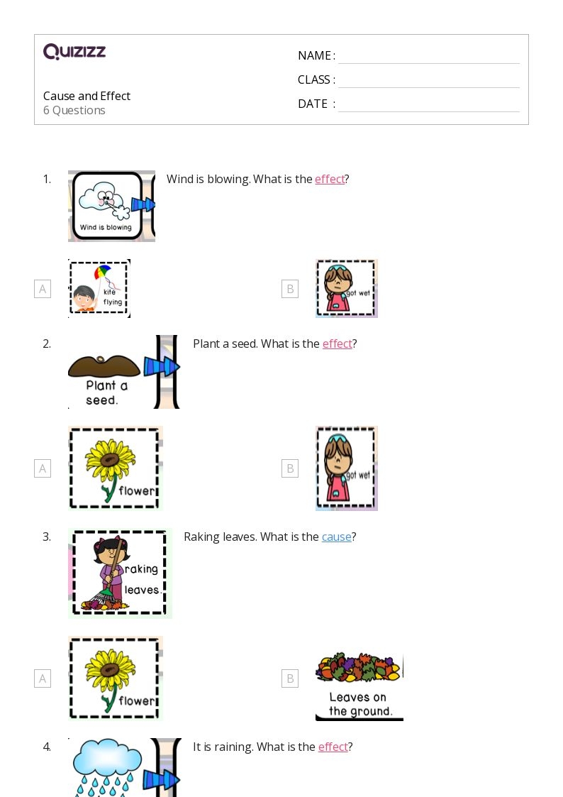 50 Cause And Effect Worksheets On Quizizz Free Printable Worksheets Library
